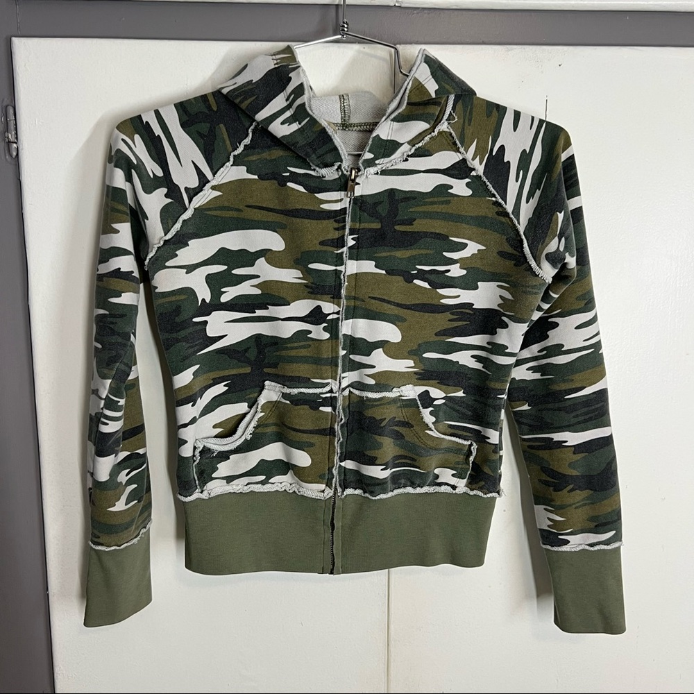Miss me camo distressed jacket size medium